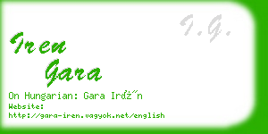 iren gara business card